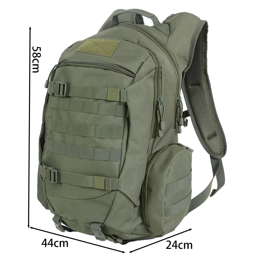 حقيبة ظهر جديدة للتخييم والمشي لمسافات طويلة في الهواء الطلق سعة 45 لترًا حقيبة ظهر تكتيكية مموهة للرجال
