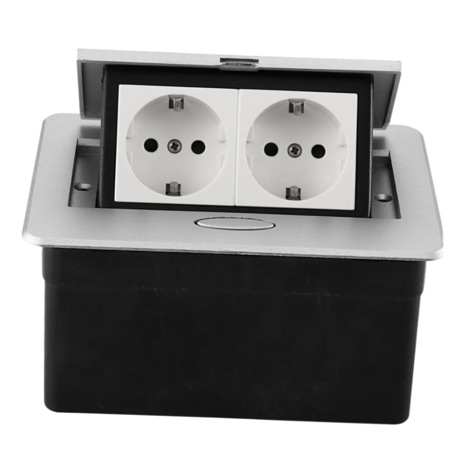 Desktop Plug Base Recessed Outlet Table Connection Box for Conference Room Countertop Office Conference Desk Hotel Dust Proof