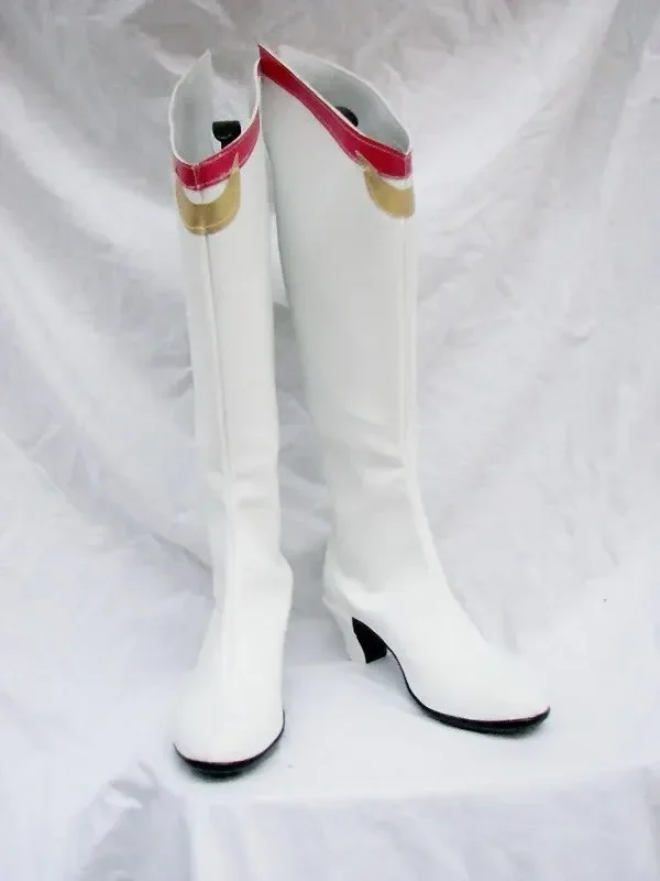 New Anime  Eternal Sailor Cosplay Boots Costume Accessories White Gaotong Shoes Custom Made