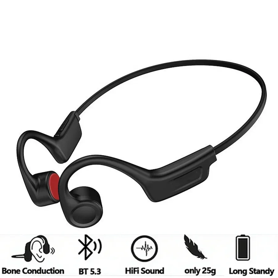 Беспроводные наушники с костной проводимостью, Bluetooth-наушники без вкладышей, подходят для занятий спортом на свежем воздухе, упражнений и бега, sony