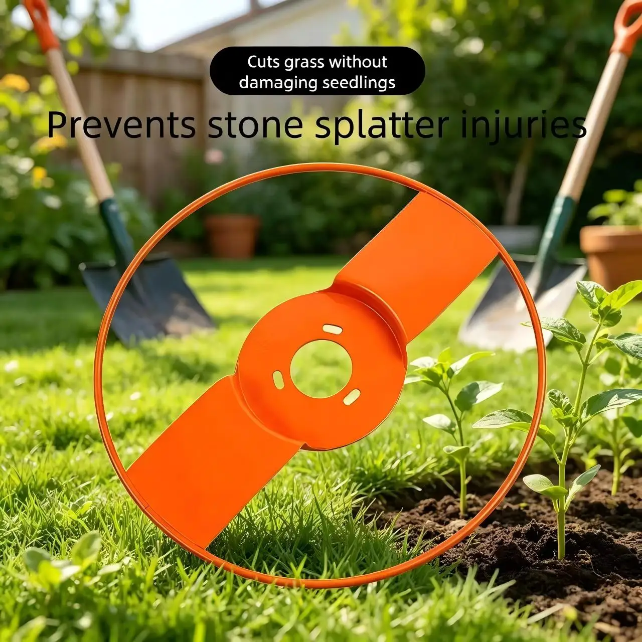 

Lightweight Multifunctional Grass Trimmer Guard Blade Protector Cover for Lawn Mower Seedling Protection