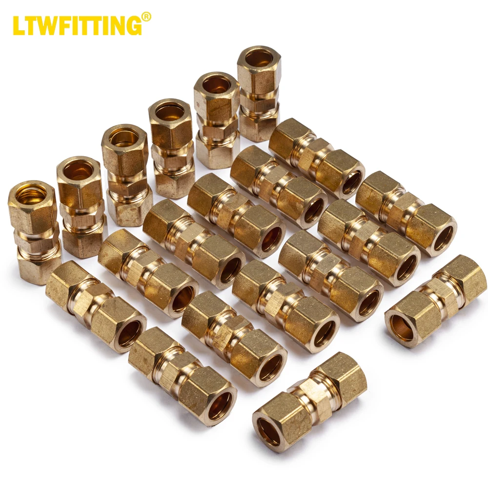 

LTWFITTING 1/2-Inch OD Compression Union,Brass Compression Fitting(Pack of 20)