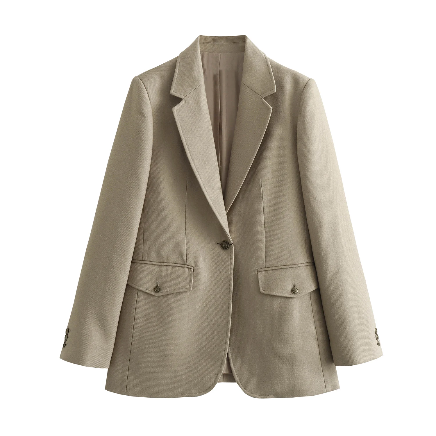 

Fashion shoulder pads straight lapel blazer Women's new jacket Fashion blazer