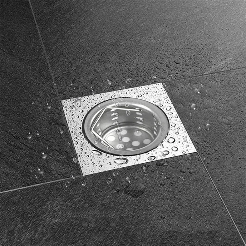 Stainless Steel Water Tank Strainer Sink Sewer Filter Waste Screen Floor Drain Hair Colanders for Kitchen Bathroom Accessories