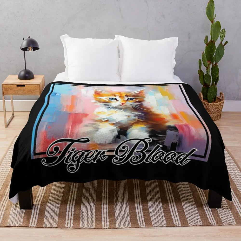 

Tiger Blood Throw Blanket for winter Thin Blankets