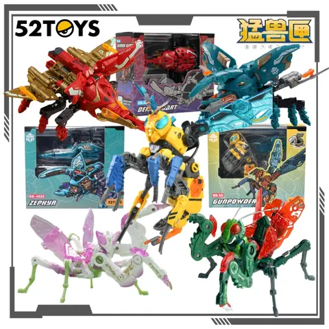 52TOYS Original BEASTBOX Series Insect Tribe Transforming Toys Assembling Models Trendy Mecha Figurines Toys Gifts for Boys
