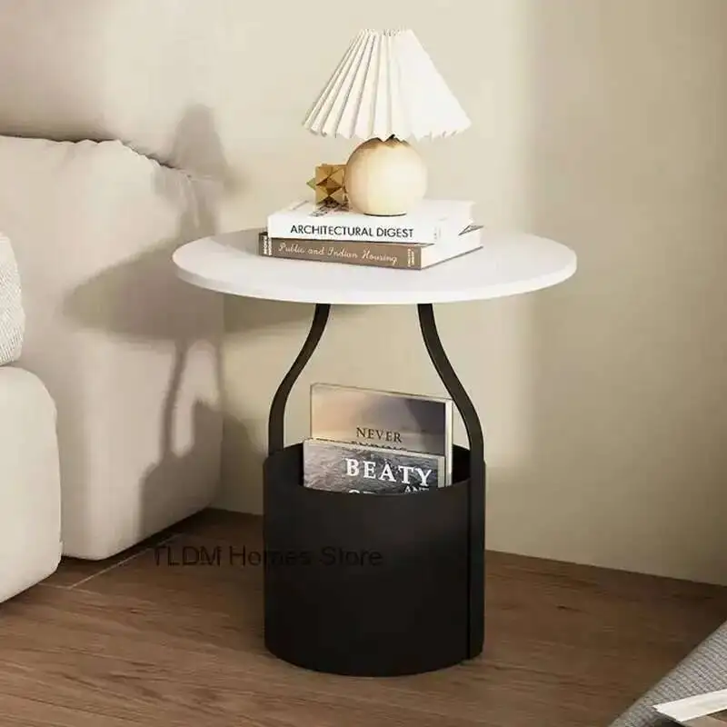 Night Modern Space Nightstand Storage Bedside Century Minimalist Table White Trendy Saving Mid Mesitas De Noche Home Furniture