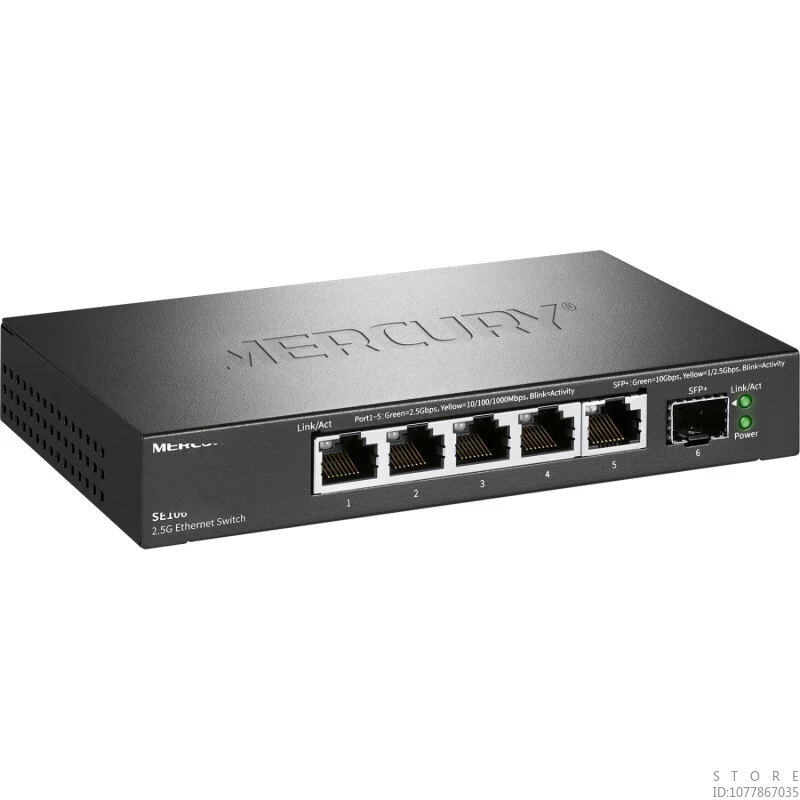 Imagem -03 - Mercury-hub e Divisor de Rede Portas Switch 2.5g 2.5ge Mais Sfp Suporta Modo Full-duplex Plug And Play Se106