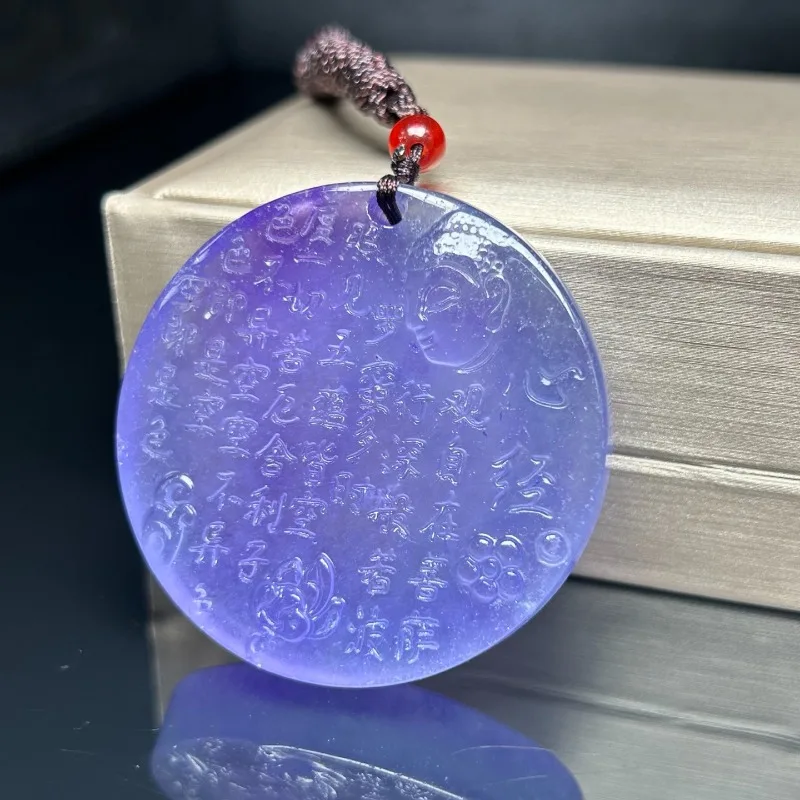 

Purple High Ice Round Brand, Elegant Temperament Unisex Ethnic Style Pendant