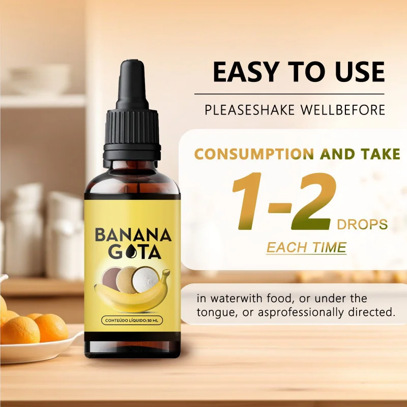 

60ml Banana Extract Sports Supplement Drops Natural Weight Management Drops Healthy Shaping Slimming Fitness Nutrition Supplemen