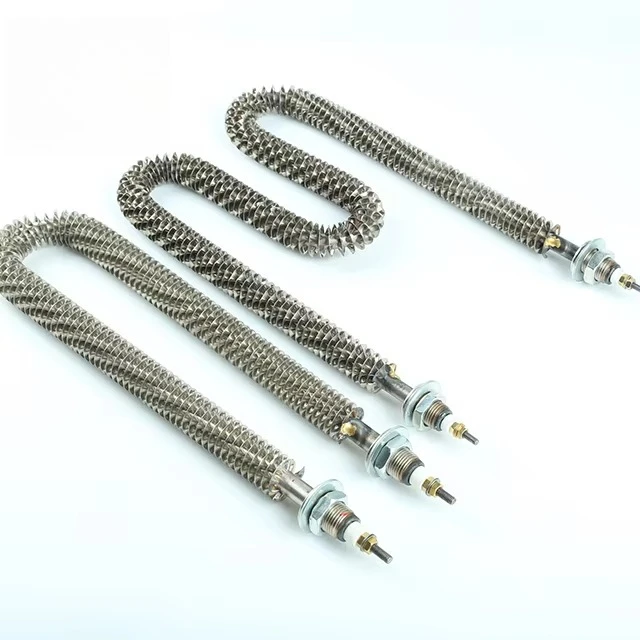 220V 380V Stainless Steel Tubular Heater U Shape W Shape Finned Tube Heater