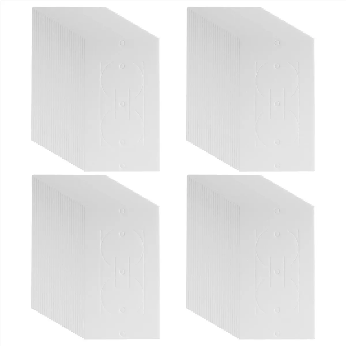 DT38 Outlet Insulators Draft Sealers, 100Pcs Electrical Outlet Insulation Pads, EVA Foam Gasket for Wall, Switch Socket Cover