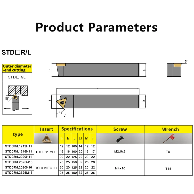 Stdcr2020k11 torneamento externo ferramenta cortador barra cnc stdcr torno barra de torneamento titular