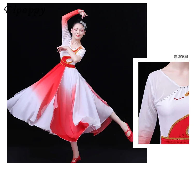 여성용 클래식 댄스 공연 코스튬