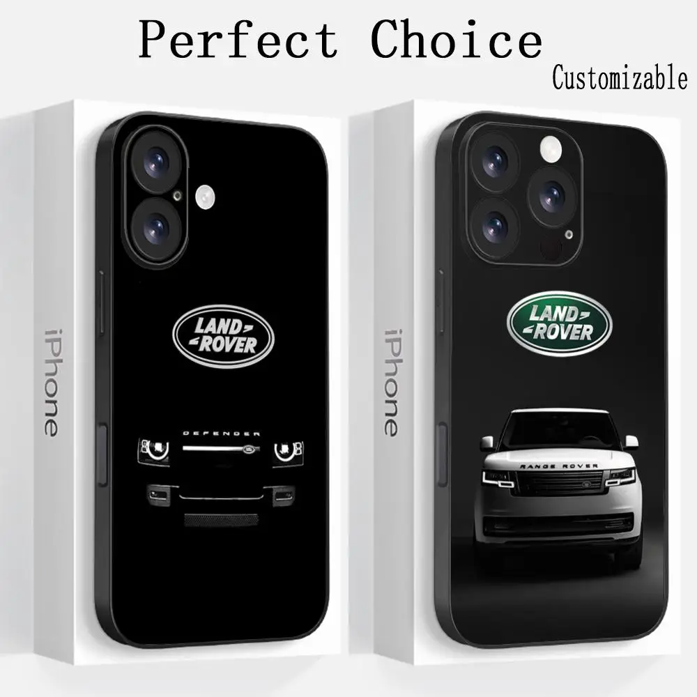 Fashion off-road rover Range Phone Case For iPhone 16 15 14 13 12 11 Plus Mini Pro Max Limited Soft black Shockproof Cover