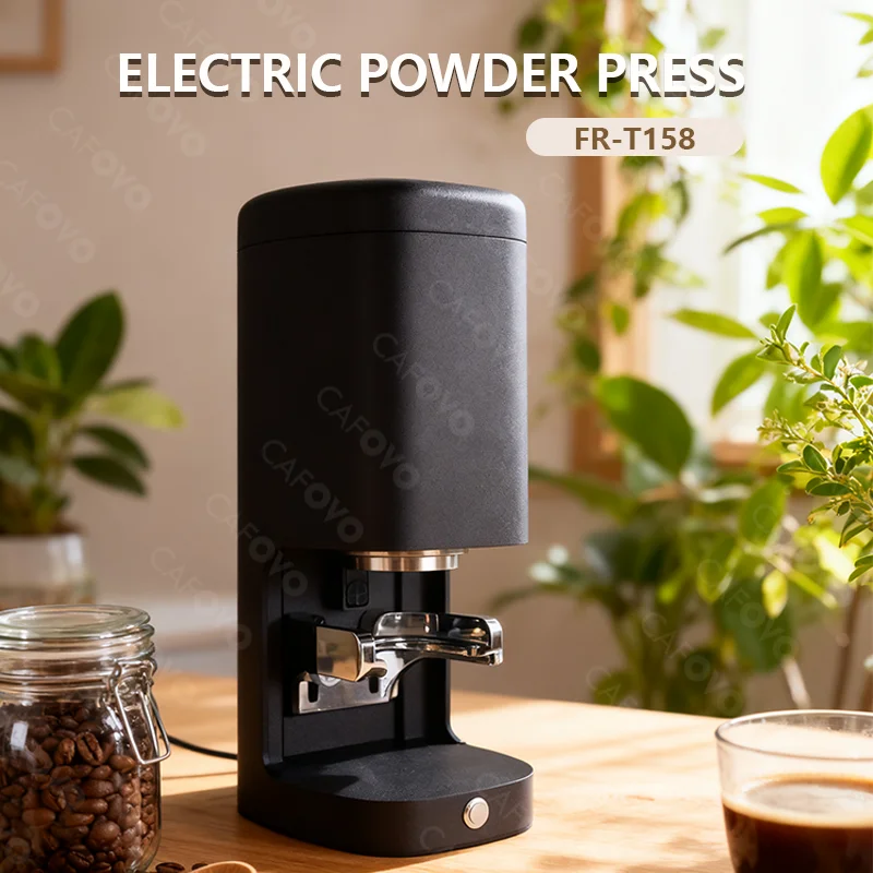 

CAFOVO T158 Automatic Espresso Tamper with Touch Screen Adjustable Tamping Force Times for 58mm Portafilter Pressure 5-30kg