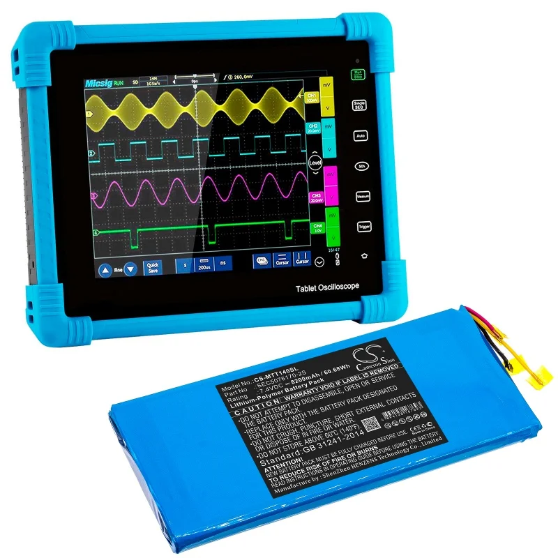 Cameronsino Micsig Equipment, Survey, Test 8200mAh battery  SEC5076170-2S for  STO1000, TO1000, TO1104+