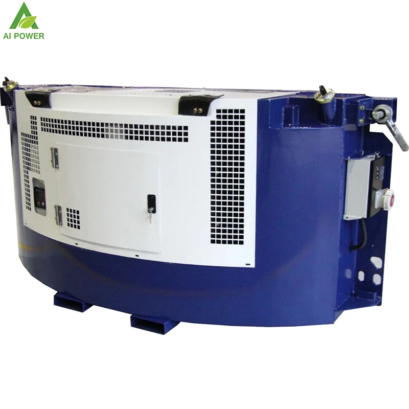 Generatore di gruppo elettrogeno silenzioso sottopiano da 15KW per contenitore Reefer