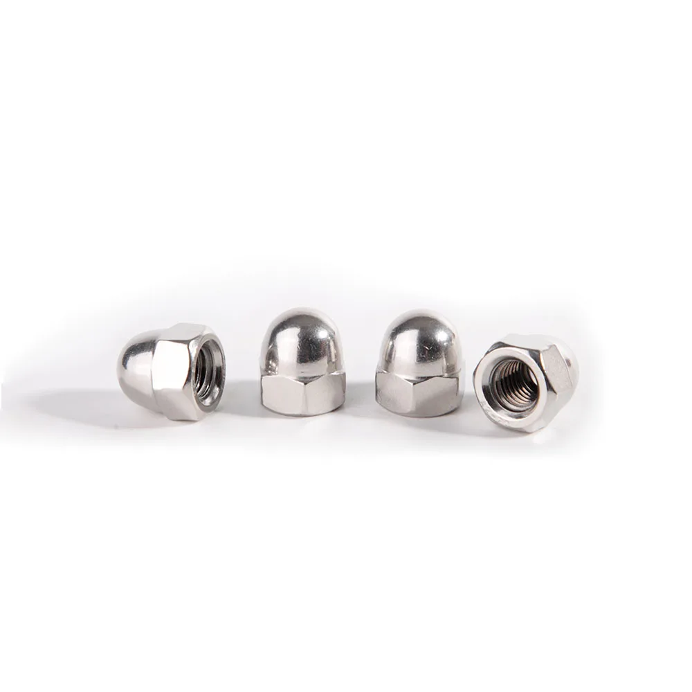 DIN1587 A2-70 Acorn Nuts 304 Stainless Steel Hex Cap Nut M3 M4 M5 M6 M8 M10 M12 M14 M16 M20 Domed Nuts for Decoration