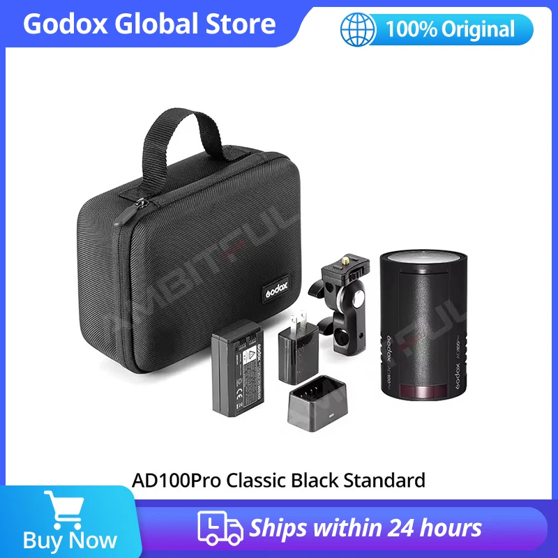 

New stock Godox AD100Pro Outdoor Flash 100Ws TTL 2.4G HSS Pocket Flash Strobe Light with Lithium Battery 360 Full Power Flashe