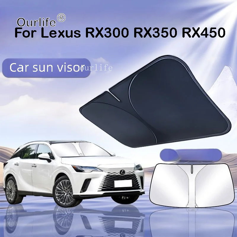 For Lexus RX RX300 RX450h RX350 Car Sun Visor Front Windshield Sunshade Heat Insulation Summer Auto Accessories