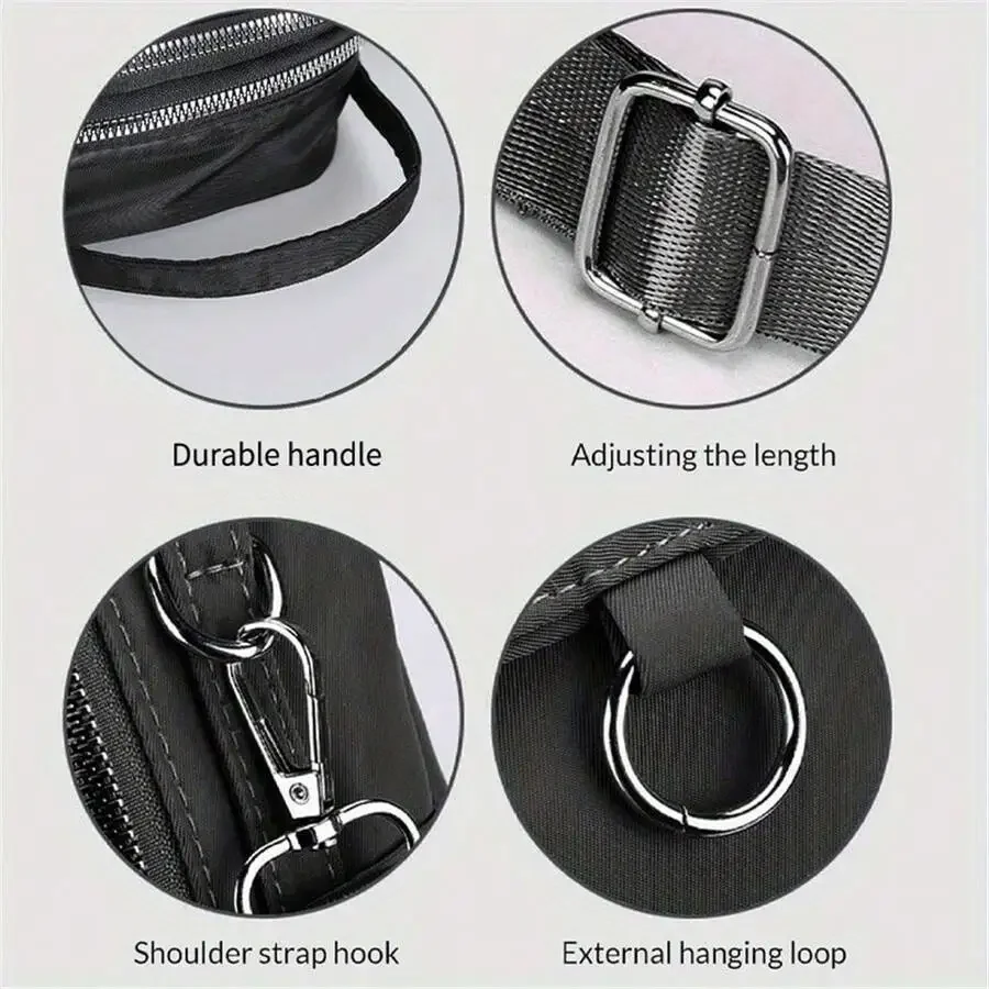 

Adjustable Flat Print Crossbody Bag Stylish Shoulder Purse Portable Phone Storage Casual Daily Bag For Commute Shopping Travel