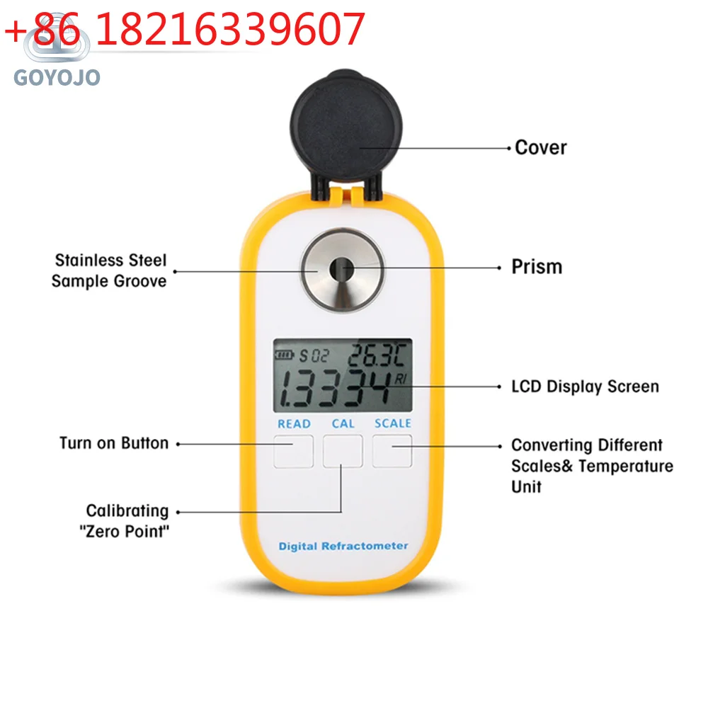 YAO 2-in-1 Auto Refractometer For Coffee Hydrometer Brix TDS Concentration Meter Tester Detector High Precision Digital Measure