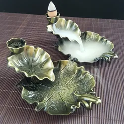 YXY Backflow Incense Burner Metal Frog Fish Lovely Incense Waterfall Incense Holder Alloy Antique Home Decorations