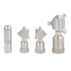 Rotating Spray Ball Pressure Washer Nozzle Stainless Steel Rotary Cleaning Connector Rotating Container Washing Spray Nozzles