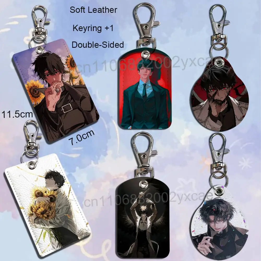 Halloween Kim Dokja Yoo Joonghyuk ORV Card Holder With Keychain Executive Protection For Bank Credit Subway Bus Case