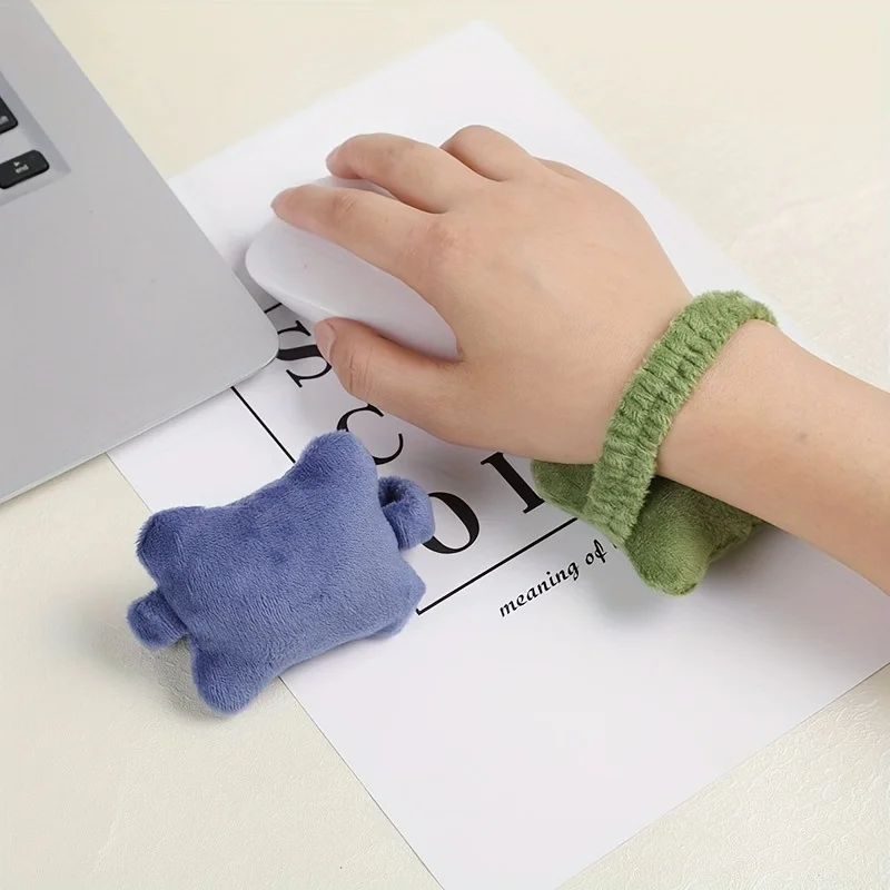 1pc Mouse Pad Wrist Rest Small Pillow Human Keyboard Anti-wear Hand Rest Female Office Desktop Prevention Mouse Wrist Rest