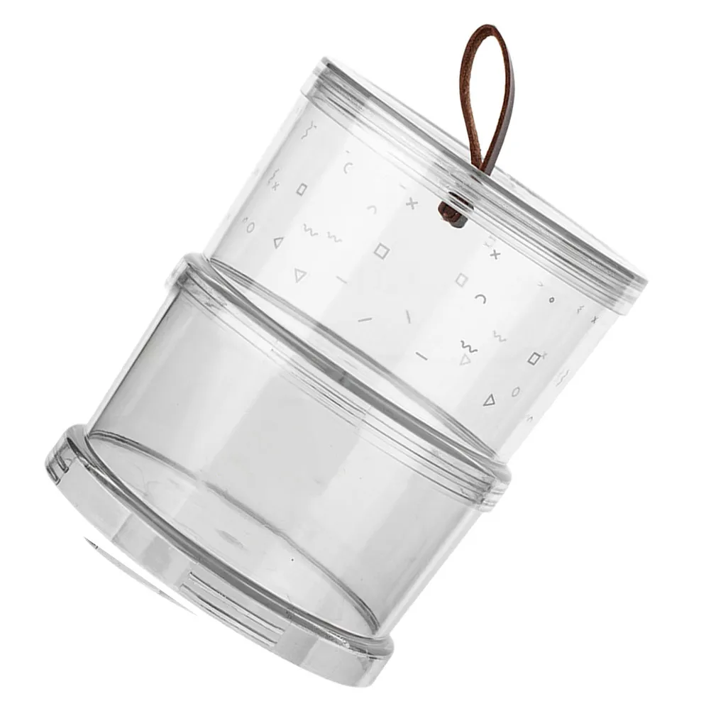 2Pcs Snack Storage Jars Premium Pet Multi-Function Sealed Stackable Household Food Organizer Transparent Kitchen Supply