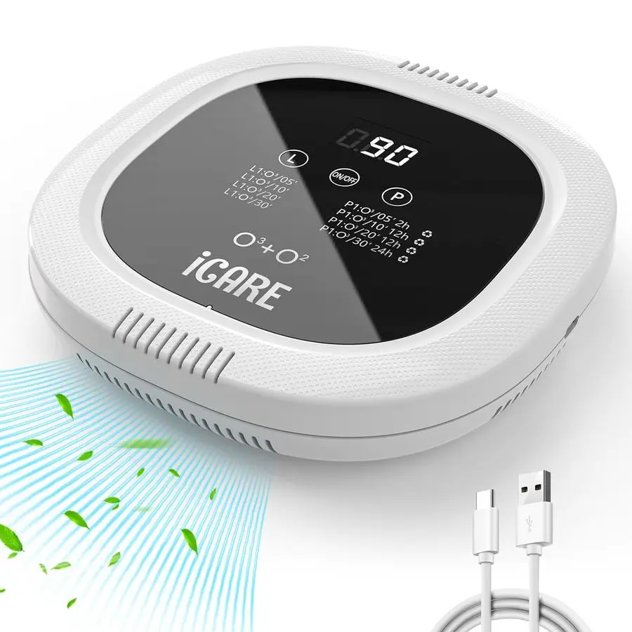 

Odor Eliminator for Strong Odor 10,000mAh Rechargeable Cat Litter Deodorizer Dog Poof Odor Removal Ozone Air Purifier for Bedroo