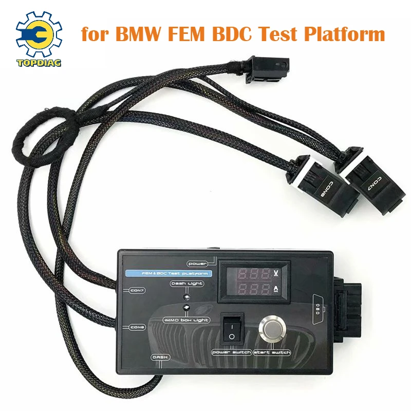 For BMW FEM BDC New Type Test Platform Key Programming Ecu Coding F20 F30 F35 X5 X6 I3 FEM BDC Module Black Case High Quality