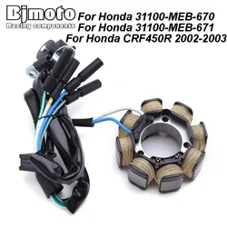 Motorcycle Stator Coil for CRF450R CRF 450R 450 R 2002 2003 31100-MEB-670 31100-MEB-671 Engine Generator Coils