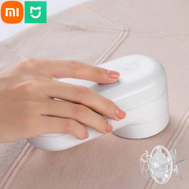 Stock Original Xiaomi Mijia Portable Lint Remover With 3pcs Replace Cutter Heads Hair Ball Trimmer Sweater Remover Motor Trimmer