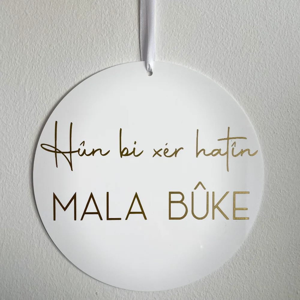 شخصية الزفاف باب الديكور علامة ترحيب Kiz Evine Damat Evi الاكريليك نص مخصص ترحيب الطفل حفل زفاف هدية