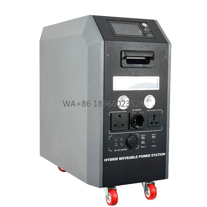 

Портативная мобильная электростанция для экстренных ситуаций на открытом воздухе, перезаряжаемый источник питания для дома, 2000 Вт, 2400 Вт
