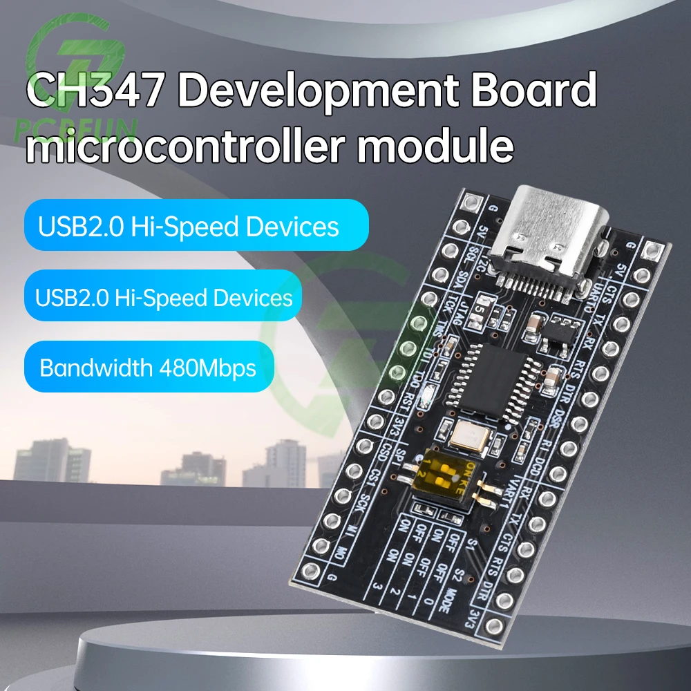 CH347 Development Board Microcontroller Module Support 2 Channel High Speed UART Interface USB To I2C/SPI/UART/JTAG/GPIO