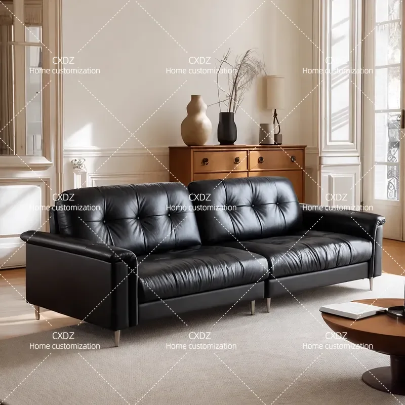 New Cream Blizzard Neil Fabric Functional Sofa Simple Modern Living Room Movable Backrest Big Black Bear Sofa