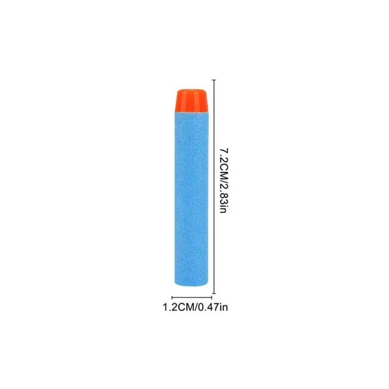 SkyBlueSolidRound หัวกระสุน 7.2 ซม.สําหรับของเล่นปืน N-Strike Elite Series Blasters โฟม EVA เติมลูกดอกของเล่นเด็กปืนอุปกรณ์เสริม