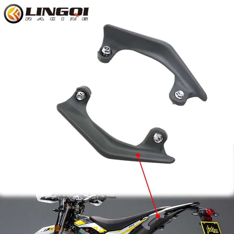 

LING QI Motorcycle Rear Handrail Lever Handgrips Hand Grip Grab Bar Handle For SURRON SUR RON Ultra Bee Dirt Bike Pit Bike