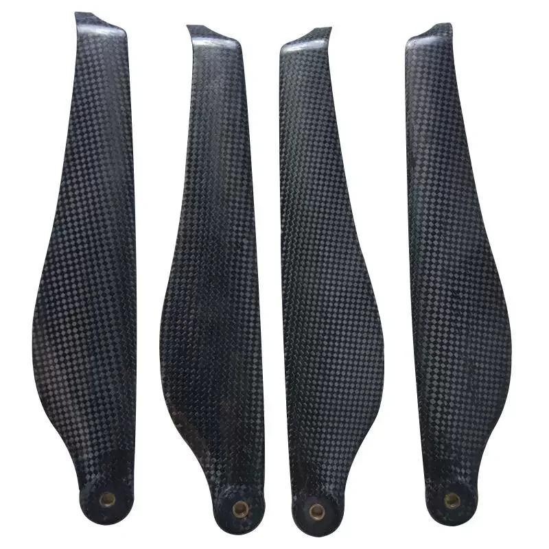 One Pair 30in 32in 34in 36inch CW CCW Carbon Fiber Material Noise Reduction Folding Propeller Blade with Clamps