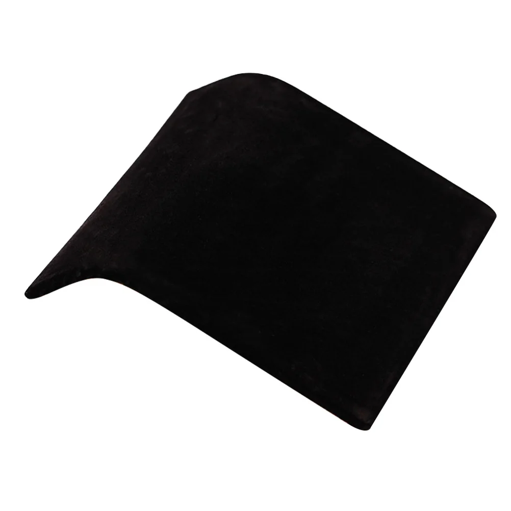 حامل عرض مبطن على شكل قلادة من الألياف السوداء حامل منظم مجوهرات لعرض قلادة وسوار وقلادة #5