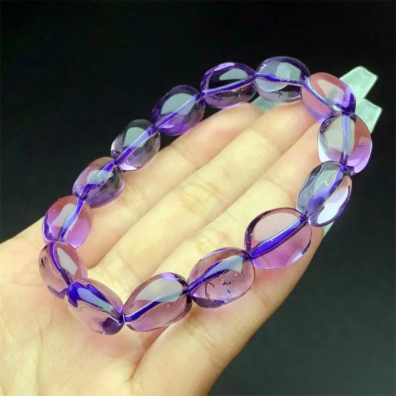 Natural Freeform Amethyst Bracelet Fashion Crystal Quartz Gemstone Jewelry Reiki Healing Gift For Women 1pcs