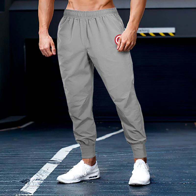 Calça esportiva masculina, fina, de secagem rápida, para corrida, treino, fitness, casual