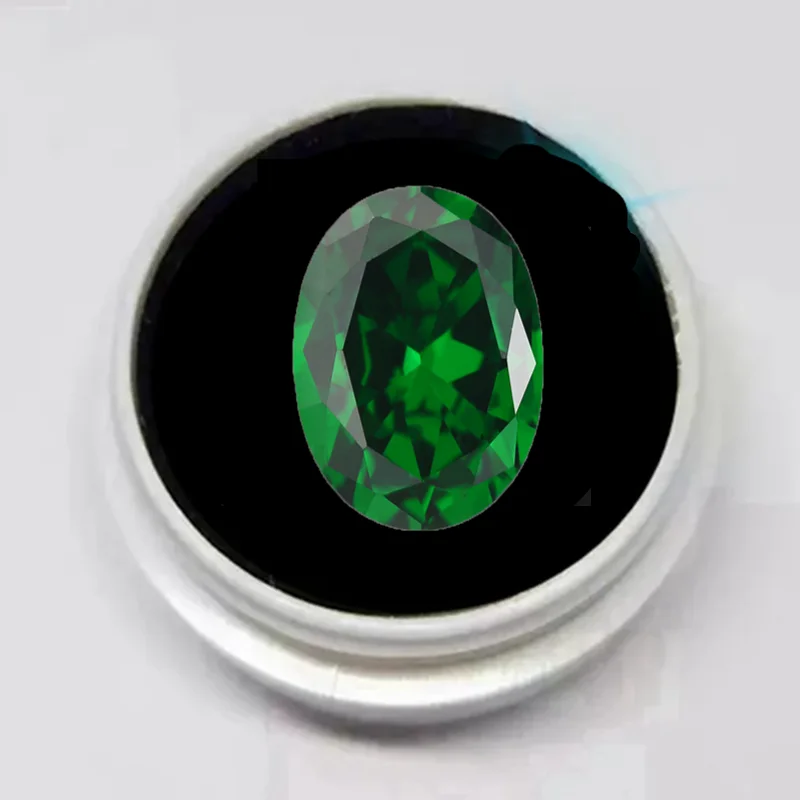 

Pretty Emerald Synthetic Gems Oval Cut 13×18mm 10.0ct VVS Loose Gemstone for Collection and Jewelry Making DIY Accessories