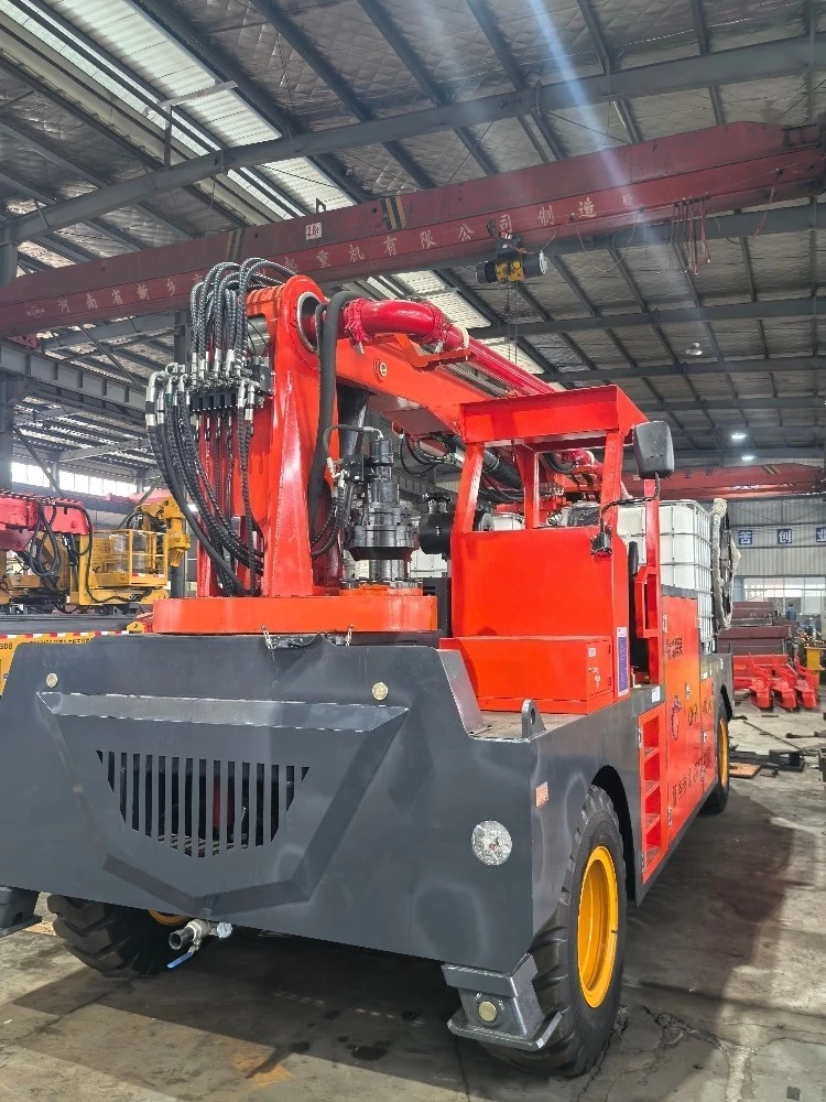 Wet Spray Machine Hydrostatic Drive Shotcrete Concrete Sprayer 103KW Power 14900mm Conveying Distance for Tunnel Core