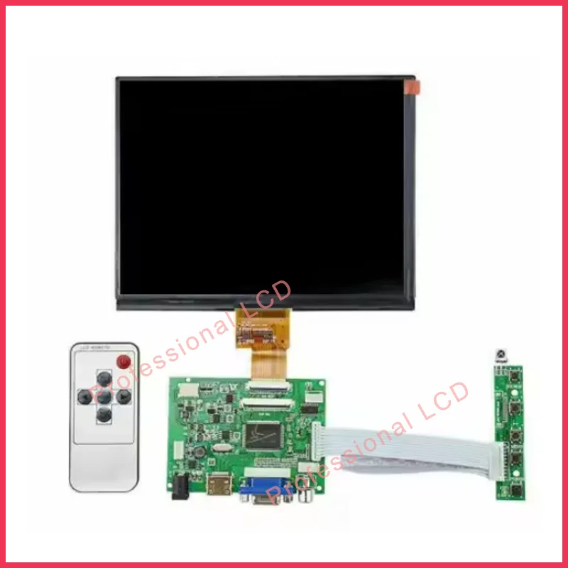 HE080IA-01D HJ080IA-01E Original 8 Inch LCD Display HE080IA-01F LCD Display Screen With HDMI VGA Control Driver Board  1024*768