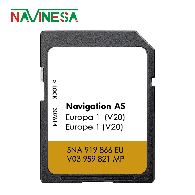 Carte SD de 32 Go pour VW Sharan de 2015, Navigation AS V20, Discover Media, GPS 2025, Cartes Europe Navi Tiguan, Transporter Car